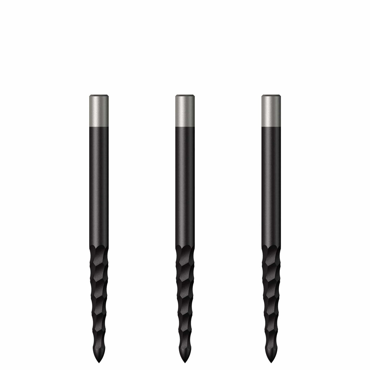 Mission Lunar FS Dart Points - Spare Points - Rough Cut - Black