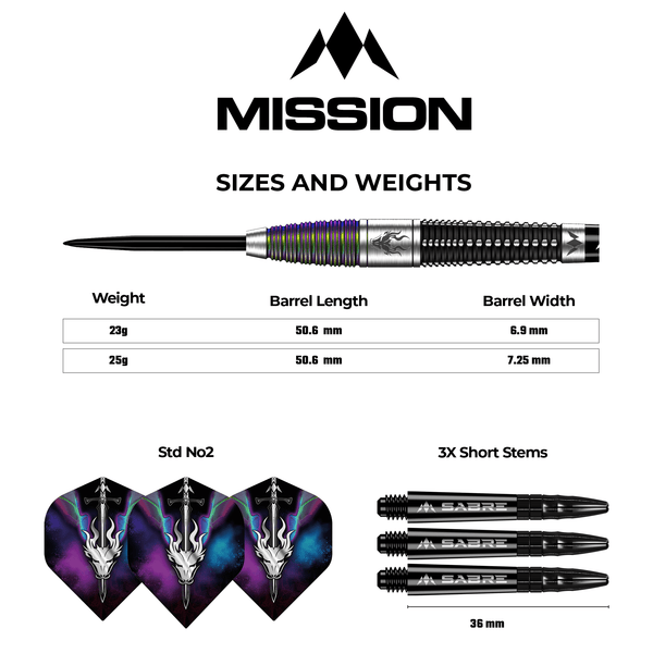 Mission Mystery Box - Steel Tip Darts & Accessories - Worth £90