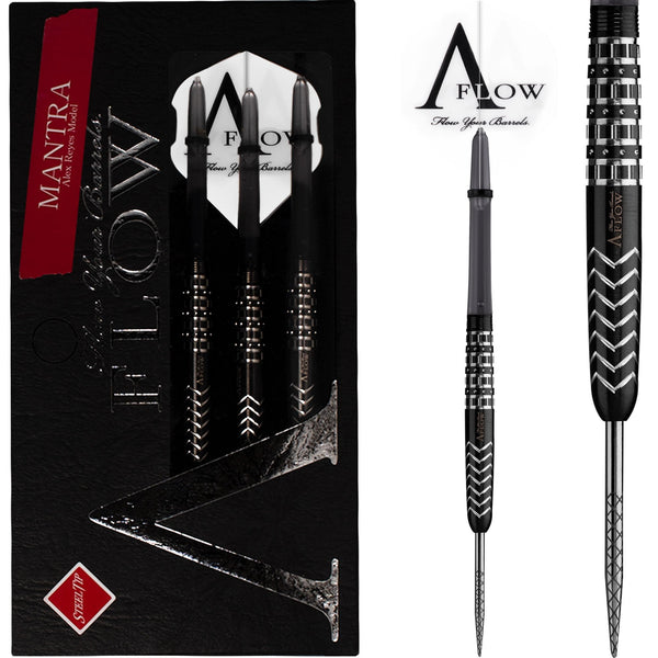 Dynasty Darts - Black Line - Steel Tip - Alex Reyes - Mantra - Black - 21g