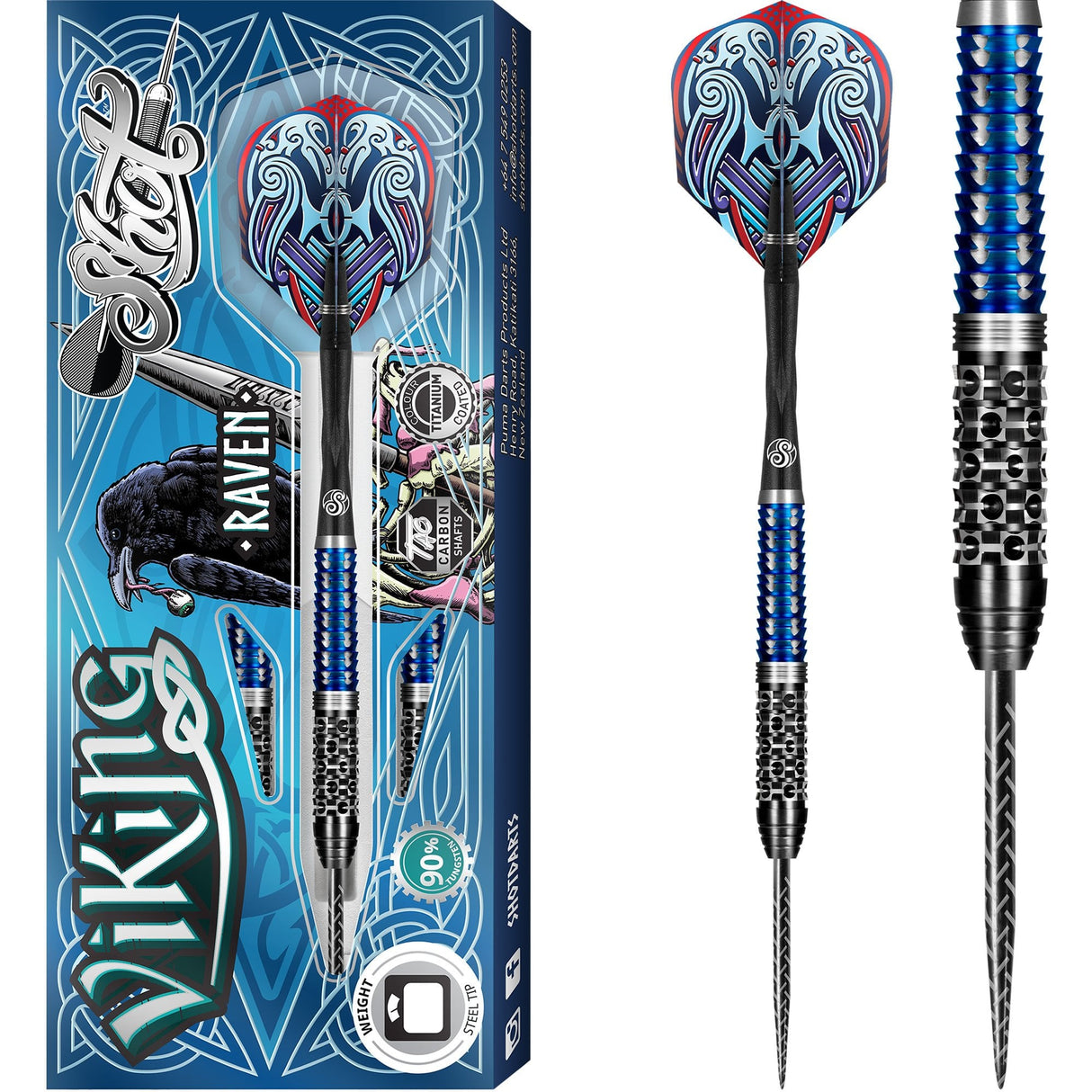 Shot Viking Raven Darts - Steel Tip 22g