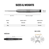 Legend Darts - Steel Tip - 90% Tungsten - Pro Series - V1 - Ringed Micro Cut