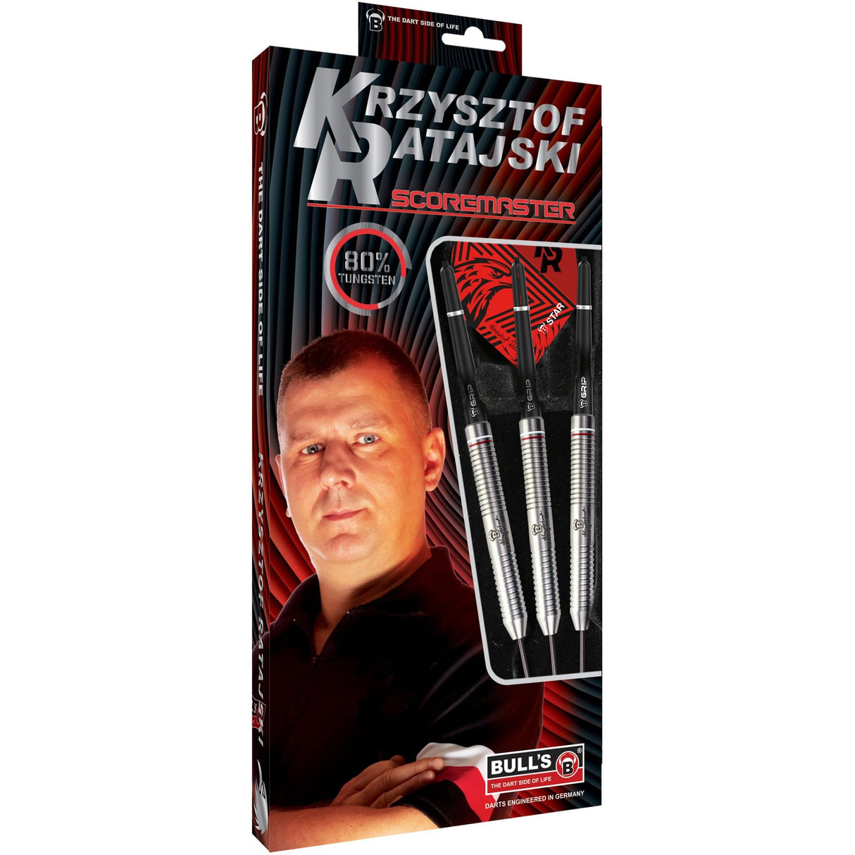 BULL'S Krzysztof Ratajski Darts - Steel Tip - The Polish Eagle - Scoremaster