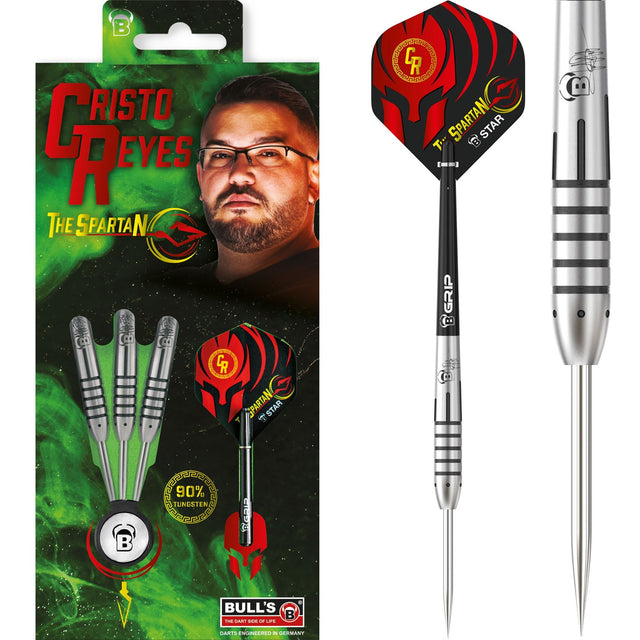 BULL'S Cristo Reyes Darts - Steel Tip - Spartan 21g