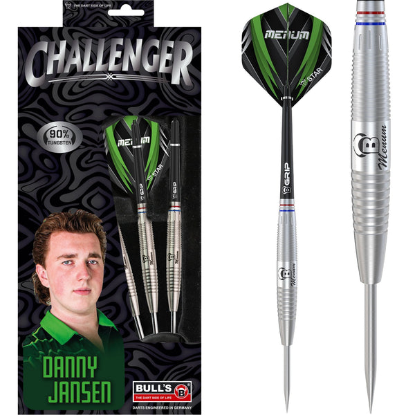 BULL'S Challenger Darts - Steel Tip - Danny Jansen - 26g