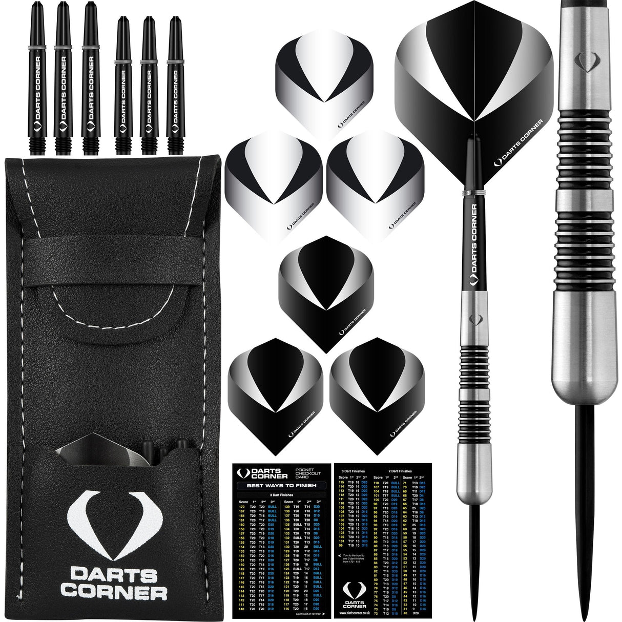 Darts Corner Warfare Darts - Steel Tip - M6 - Black Ring 24gPERS