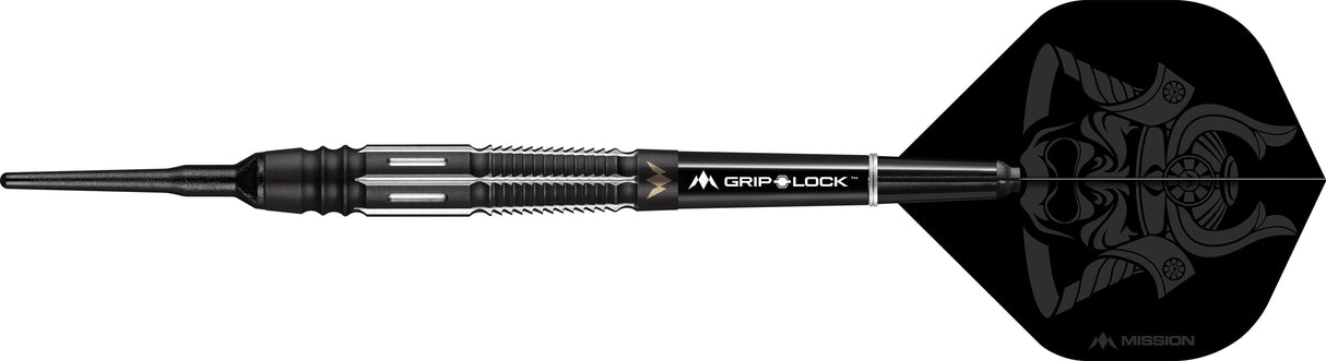 Mission Kuro Darts - Soft Tip - Black-  M4 - Rear Taper