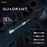 Mission Quadrant Darts - Steel Tip - M3 - Quad Grip