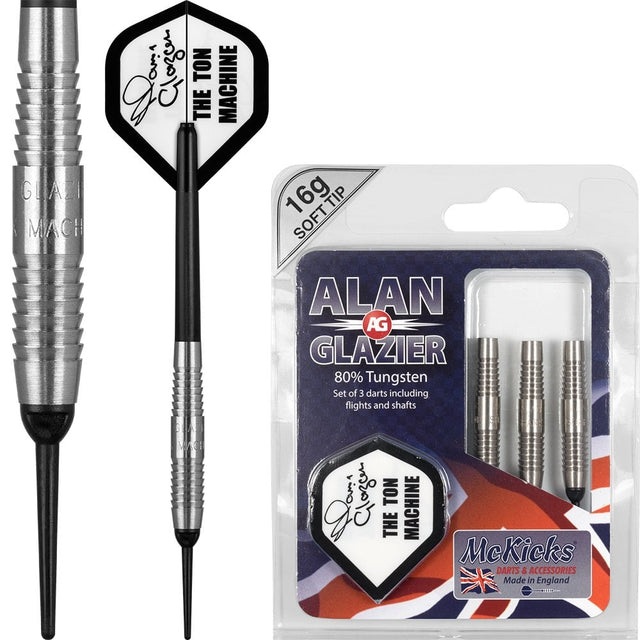 McKicks Alan Glazier Darts - Soft Tip - Shark Machine 16g