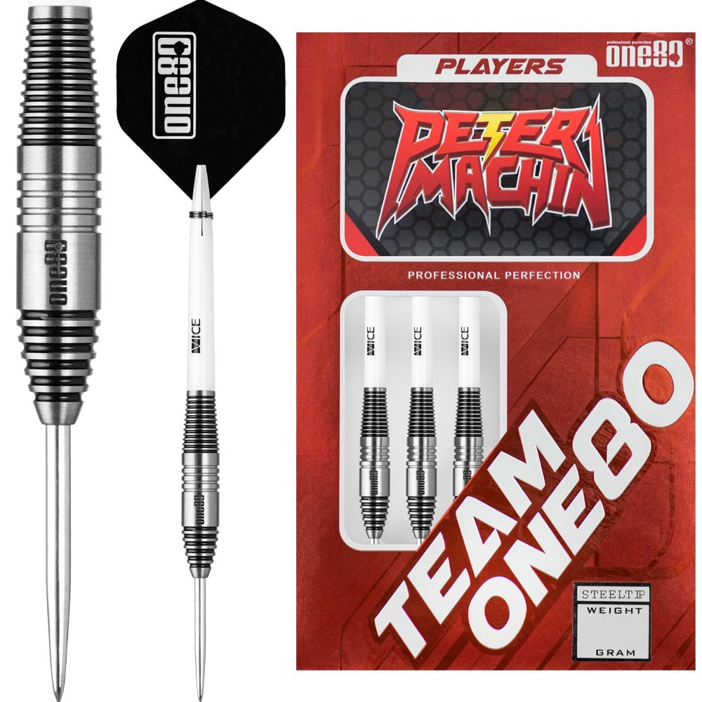 One80 Peter Machin Darts - Steel Tip Tungsten - 23g PERS