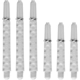 Harrows Dimplex Shafts - Dart Stems - with Rings - White