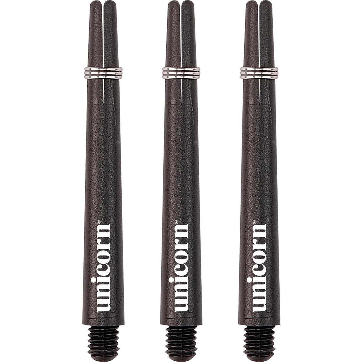 Unicorn Gripper 3 Dart Shafts - Nylon Stems - Black Medium