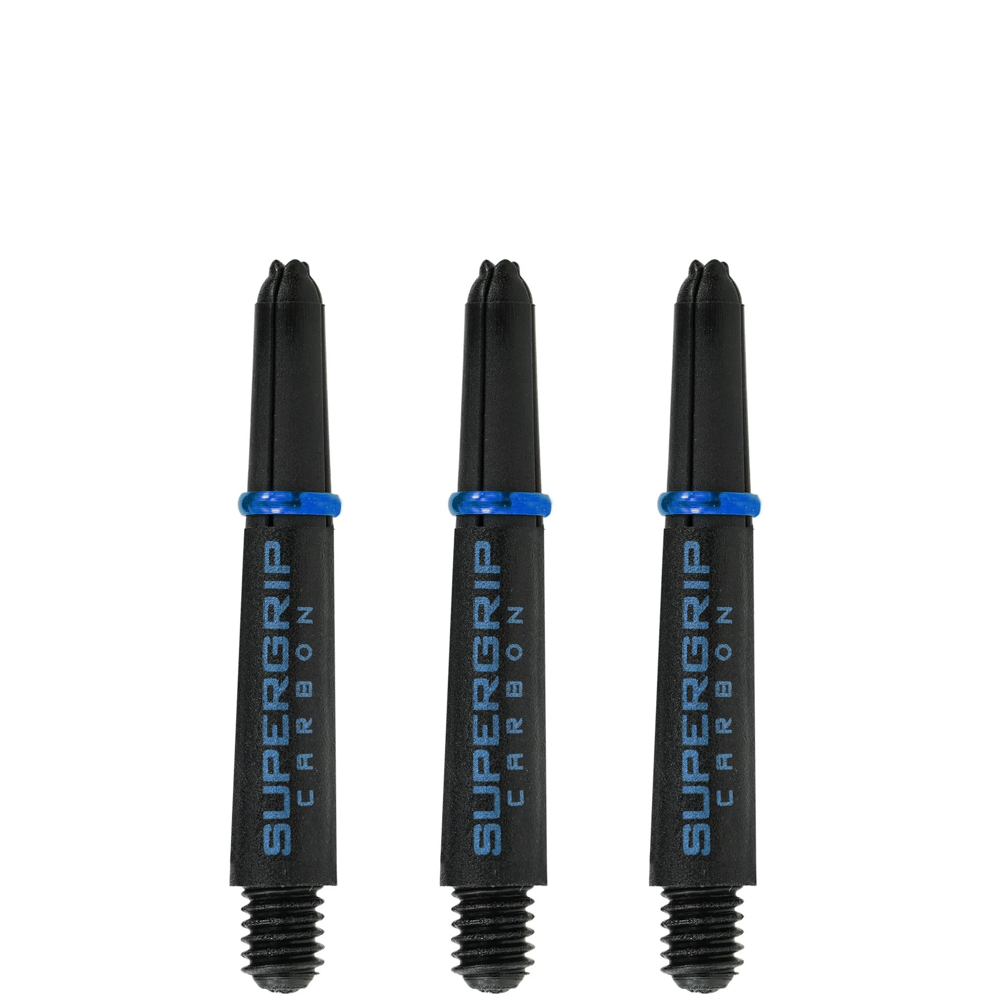 Harrows Supergrip Carbon Dart Shafts - Black & Aqua