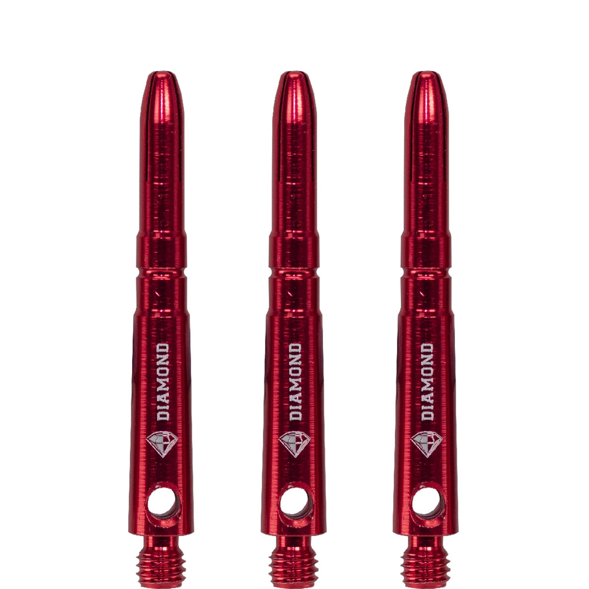 Cuesoul - Aluminium Dart Shafts - Diamond - Value Pack - 4 sets - Red Tweenie