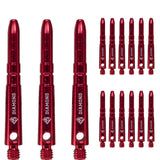 Cuesoul - Aluminium Dart Shafts - Diamond - Value Pack - 4 sets - Red