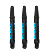 Harrows Carbon ST Shafts - Dart Stems - Black & Aqua Blue Tweenie