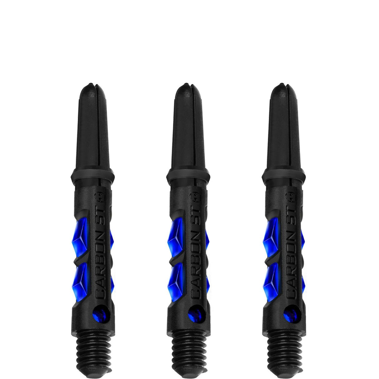 Harrows Carbon ST Shafts - Dart Stems - Black & Blue Short