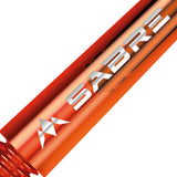 Mission Sabre Shafts - Polycarbonate Dart Stems - Orange - Black Top