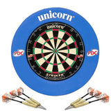 Unicorn Striker Surround & Striker Dartboard Home Darts Centre Blue