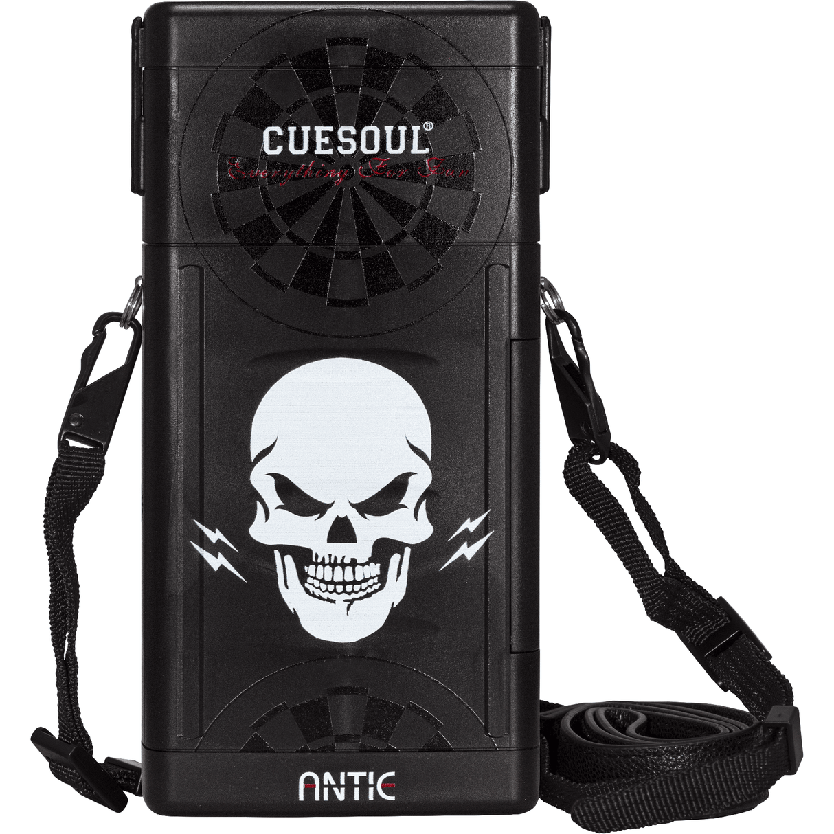 Cuesoul - Antie Dart Case - Printed Design - Skull - Black