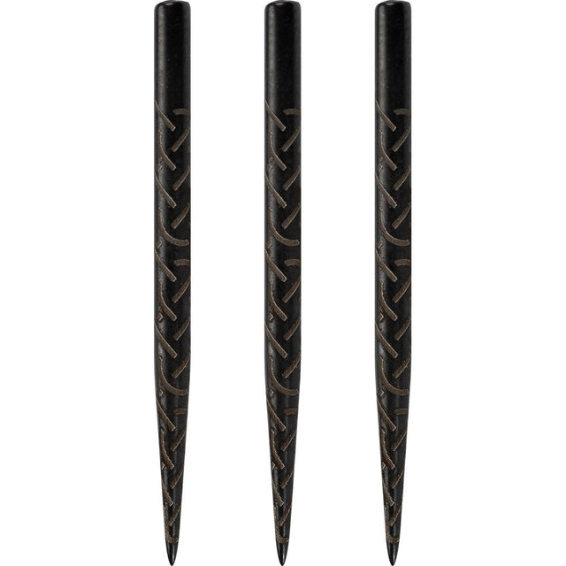 Shot Spare Dart Points - Lasered Grip - 35mm - Black - Viking