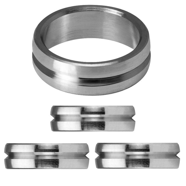 Mission F-Lock Titanium Rings - Flight Lock - Pack 3 - Silver Ti