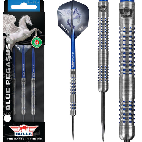 Bulls Blue Pegasus Darts - Steel Tip - 95% - Style B 23g