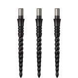 Mission Sniper Points - Steel Tip - Precision Spare Points - Lunar CS - Black 28mm