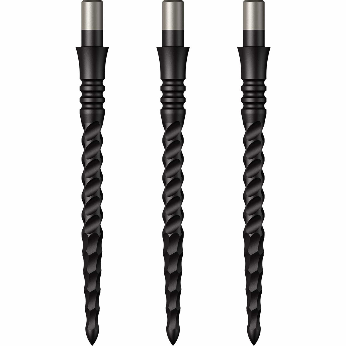 Mission Sniper Points - Steel Tip - Precision Spare Points - Lunar CS - Black 32mm