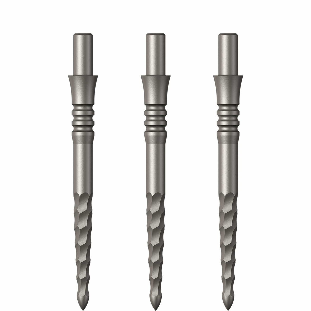 Mission Sniper Points - Steel Tip - Precision Spare Points - Lunar FS - Silver 28mm