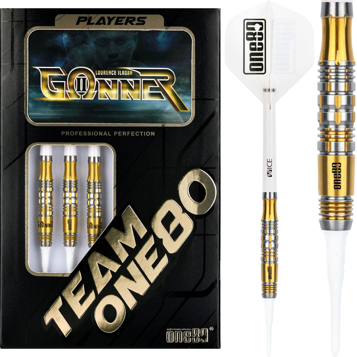 One80 Lourence Ilagan Darts - Soft Tip - Gunner - Omega II 18g