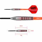 One80 Takashi Masuoka Darts - Steel Tip - V2 Signature - Volcan II 22g