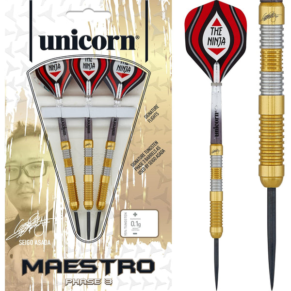 Unicorn Protech Darts - Style 1 - Steel Tip - Gold Ring